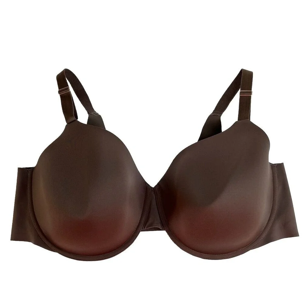 Soma 44DDD‎ Vanishing 360 Perfect Coverage Bra Underwire Smoothing T-Shirt Brown